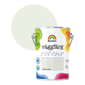 Beckers Matt Latex Paint Vaggfarg Colour 5l wedding cake