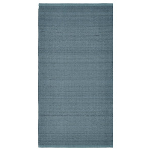TIDTABELL Rug, flatwoven, grey-blue, 80x150 cm