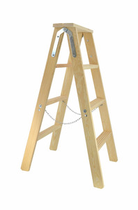 AW Wooden Ladder 2x3 Steps 150kg