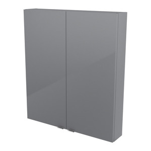 GoodHome Wall Cabinet Imandra 80 x 90 x 15 cm, grey