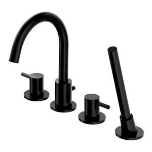 Omnires 4-hole Bath Mixer Tap Preston, black