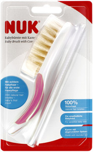 NUK Baby Brush with Comb, pink