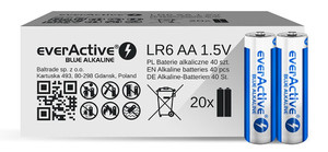 EverActive Alkaline Batteries LR6/AA, 40 pack