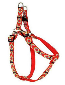 Chaba Dog Harness Patterned Size 6 90cm, red