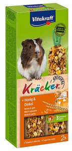 Vitakraft Kracker Guinea Pig Stick with Honey & Spelt 112g 2pcs