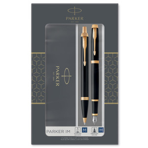 Parker Gift Set IM Black GT - Fountain Pen & Ballpoint Pen