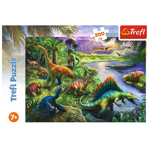 Trefl Children's Puzzle Predatory Dinosaurs 200pcs 7+