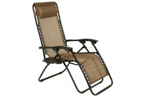 Sun Lounger ZERO GRAVITY, brown