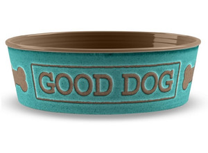 TarHong Good Dog Dog Bowl, teal, medium, 17cm/1L