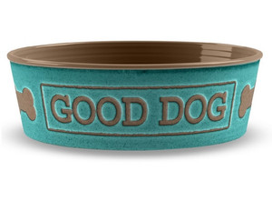 TarHong Good Dog Dog Bowl, teal, medium, 17cm/1L