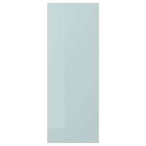 KALLARP Cover panel, high-gloss light grey-blue, 39x106 cm