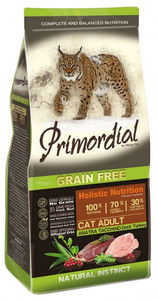Primordial Cat Dry Food Grain Free Adult Duck & Turkey 400g