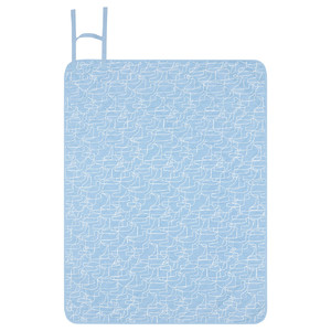 HÄSTHAGE Picnic blanket, blue, 130x170cm