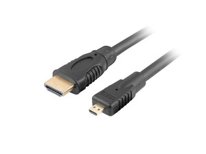 Lanberg HDMI(M)-Micro HDMI Cable v1.4CA-HDMI-12CC-0010-B
