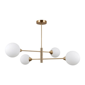 Italux Pendant Lamp Evora 4 x G9, gold