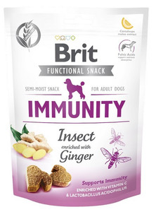 Brit Functional Snack for Adult Dogs Immunity Insect with Ginger 150g