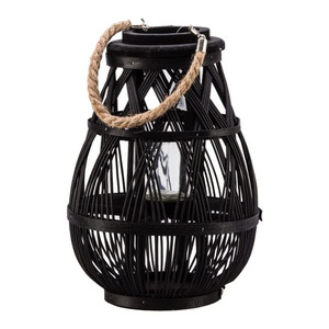 Lantern Drop 35 cm, black