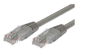 TB Patch Cable Cat.5e RJ45 UTP 1m grey, 10-pack