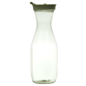 Water Bottle Carafe 1L, plastic, green