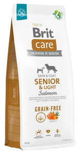 Brit Care Grain Free Senior & Light Salmon Dry Dog Food 12kg