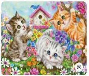 Norimpex Diamond Mosaic Three Happy Kittens 3+