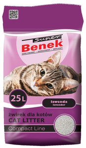 Cat Litter Super Benek Compact Lavender 25L