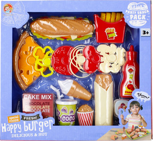 Happy Burger Party Snack Pack Playset 3+
