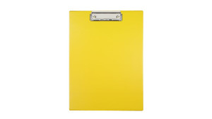 Clipboard A4, PVC, yellow