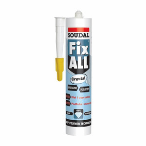 Soudal Sealant Adhesive Fix All Crystal 290ml, transparent