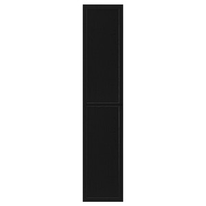 OXBERG Door, black oak effect, 40x192 cm