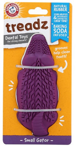 Arm&Hammer Super Treadz Dental Toy for Dogs Gator Small