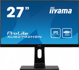 Iiyama 27" Monitor IPS FHD USB-C DOCK 2X2W HDMI DP XUB2792HSN-B1