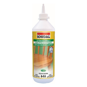 Soudal Quick-drying Wood Adhesive 64A 250ml