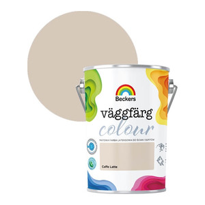 Beckers Matt Latex Paint Vaggfarg Colour 5l caffe latte