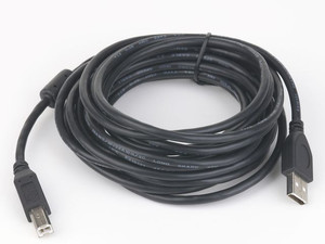 Gembird Cable USB 2.0 AM-BM 1.8m (with ferrite) black