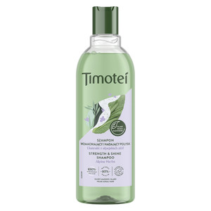 TIMOTEI Strength & Shine Shampoo for Weak & Dull Hair 95% Natural 400 ml
