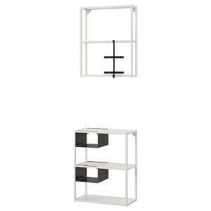 ENHET Wall/floor storage combination, white, 60x30x150 cm