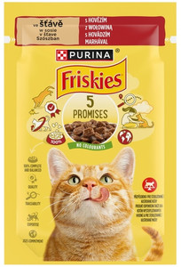Friskies Cat Food Beef in Gravy 85g
