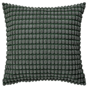 SVARTPOPPEL Cushion cover, grey-green, 50x50 cm