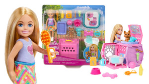 Barbie Chelsea Puppy Carrier Playset JDF89 3+