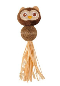 Flamingo Cat Toy Compressed Catnip Owl