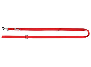 Dingo Adjustable Dog Leash 2.5cm/200-400cm, red