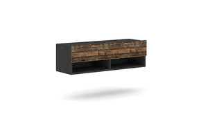 Wall-mounted TV Cabinet Derby 100, matera/old style dark