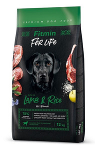 Fitmin Dog For Life Adult Lamb & Rice Complete Dry Food for Dogs 12kg
