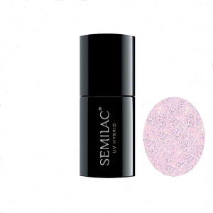 SEMILAC Extend Base 806 Glitter Delicate Pink 5 in 1 UV Gel Polish 7ml