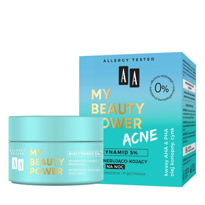 AA My Beauty Power Acne Regenerating-Soothing Night Cream for Combination & Acne Skin 50ml