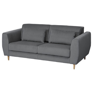 SLATORP 2-seat sofa, Hakebo dark grey
