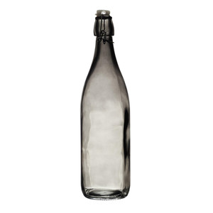 Decorative Glass Bottle 1L, smoked