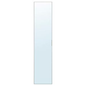 STRAUMEN Door with hinges, mirror glass, 40x180 cm