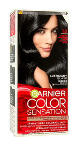 Garnier Color Sensation Coloring Cream 1.0 Onyx Black - Deep black onyx